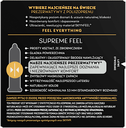 Prezerwatywy Supreme Feel  SKYN