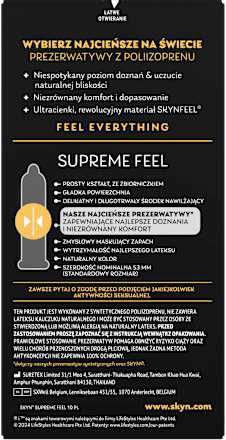 Prezerwatywy Supreme Feel SKYN