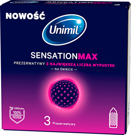 Prezerwatywy Sensation Max UNIMIL