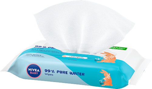 Chusteczki nawilżane biodegradowalne 99% Pure Water NIVEA BABY
