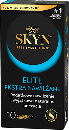 Prezerwatywy Elite Ekstra nawilżane SKYN