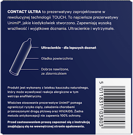 Prezerwatywy Contact Ultra UNIMIL
