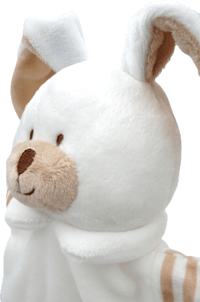 Handpuppe Hase, weiß fluffies