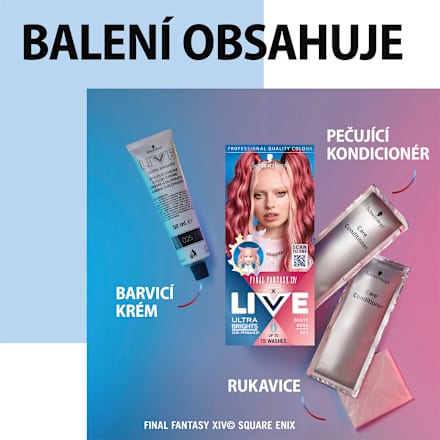 barva na vlasy Ultra Brights 025 Kouřově růžová Schwarzkopf LIVE