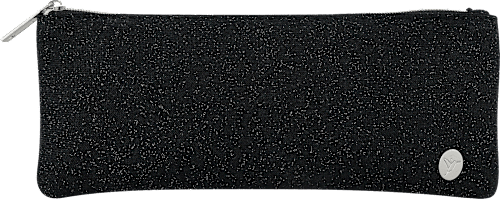 Kosmetiktasche schwarz Glitzer  manòu