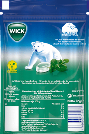 Bonbons Atemfrei mit Menthol zuckerfrei Wick