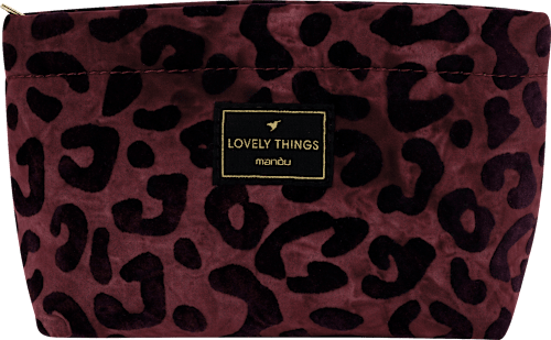 Kosmetiktasche Leo weinrot "Lovely Things" manòu