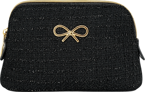 Kosmetiktasche schwarz Glitzer manòu
