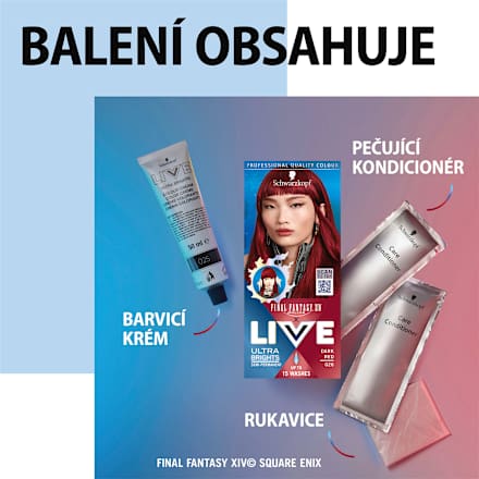 barva na vlasy Ultra Brights 026 Temně červená Schwarzkopf LIVE