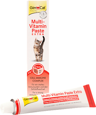 Nahrungsergänzung Katze, Multi-Vitamin-Paste Extra  GimCat