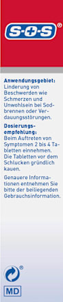 Sodbrennen Blocker DUAL Kautabletten SOS