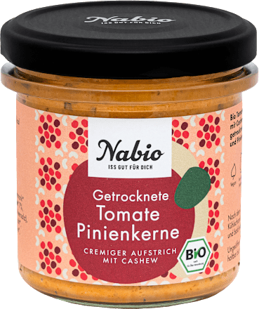 Brotaufstrich, Getrocknete Tomate Pinienkerne Nabio