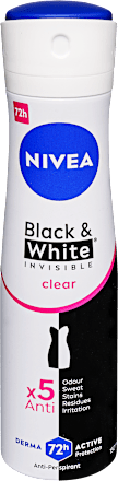 Deo spray Black & White Invisible Clear NIVEA