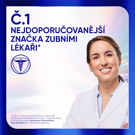 zubní pasta Clinical White Stain Protector Sensodyne