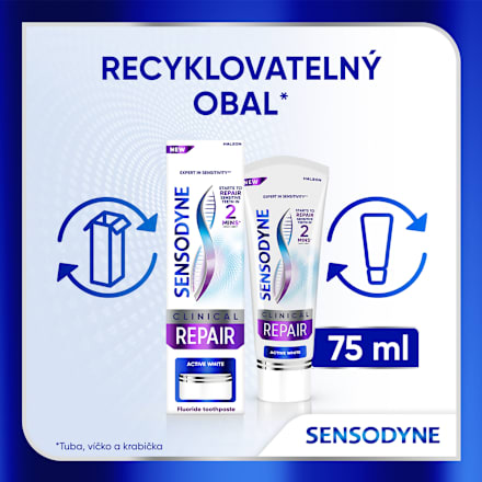 zubní pasta Clinical Repair Active White Sensodyne