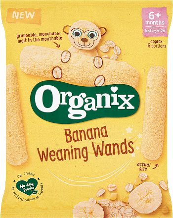 Organski pečeni ekstrudirani kukuruzni i ovseni flips sa prelivom od banane, 6+ meseci Organix