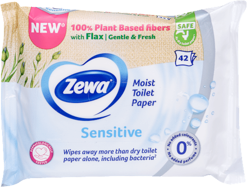 Nedves Toalettpapír Sensitive ZEWA