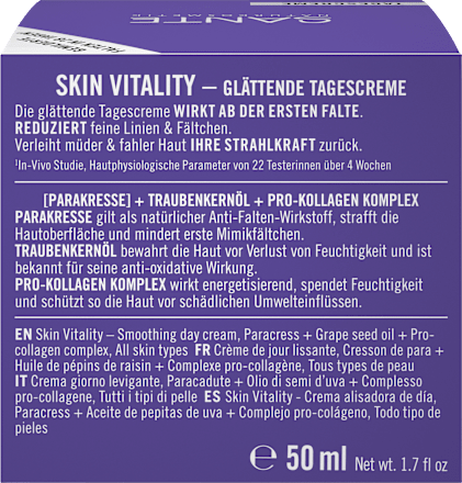 Tagescreme glättend Skin Vitality SANTE NATURKOSMETIK