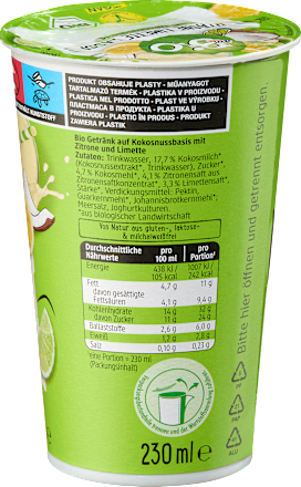 Joghurtdrink Zitrone Limette Lassi dmBio