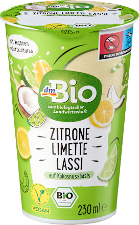 Bio lassi z okusom limone in limete dmBio