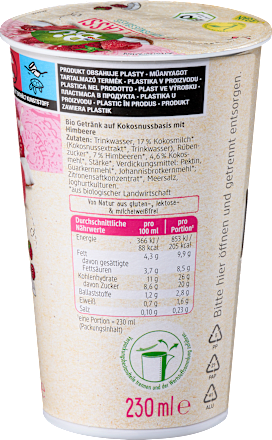Lassi veganski jogurt napitak - malina dmBio