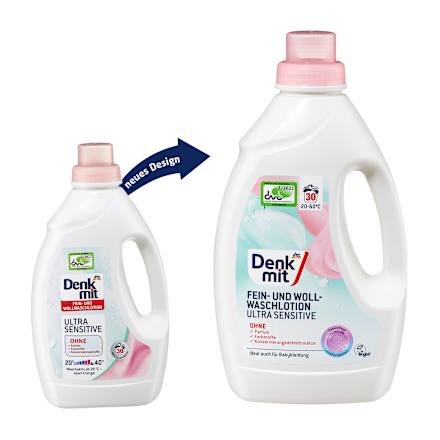 Fein- & Wollwaschmittel Lotion Ultra Sensitive Denkmit
