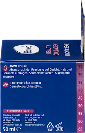 Crema notte antirughe con collagene Balea