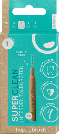Super Clean Interdentalbürsten Größe: 1 happybrush