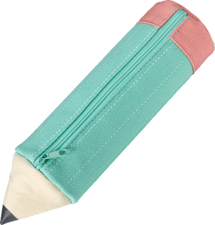 Mäppchen Buntstift, Canvas, mint-rosa, (24x6x6 cm) Vito & Joe