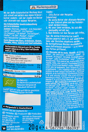 Gewürzmischung Kräuterbutter dmBio