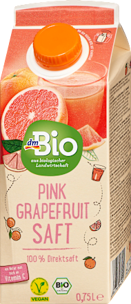 Šťava z ružového grapefruitu 100 % dmBio