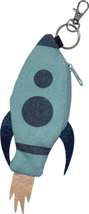 Schlüsselanhänger Rakete, blau Dekorieren & Einrichten