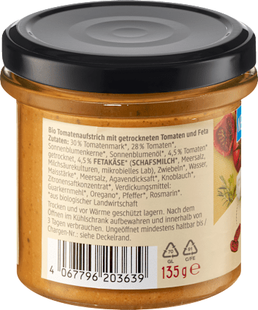 Spalmabile feta e pomodori secchi dmBio