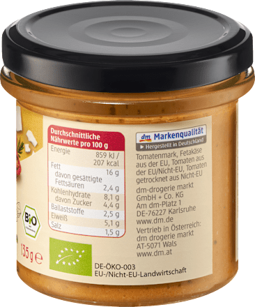 Spalmabile feta e pomodori secchi dmBio