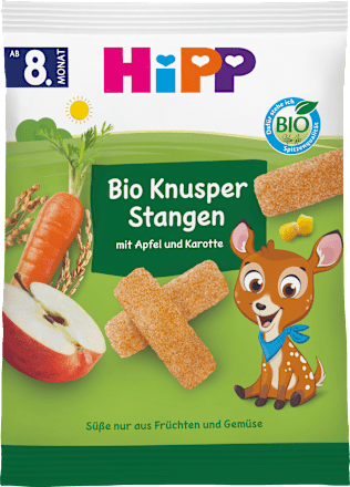 Babysnack Knusperstangen mit Apfel & Karotte ab dem 8. Monat HiPP