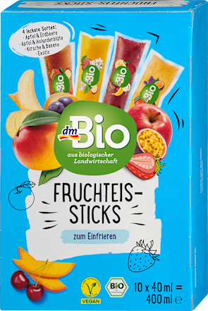 Fruchteis-Sticks dmBio