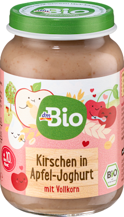 Frucht & Joghurt Kirsche, Apfel, Vollkorn ab dem 10. Monat dmBio
