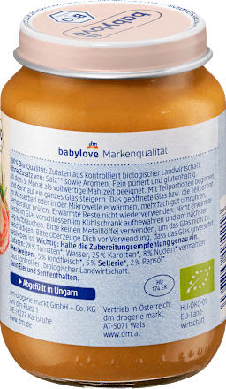 Menü Spaghetti Bolognese ab dem 5. Monat babylove