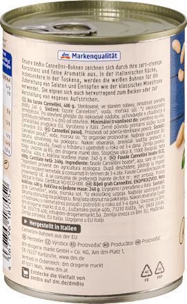 Fazuľa Cannellini v slanom náleve dmBio