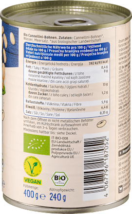Fazuľa Cannellini v slanom náleve dmBio