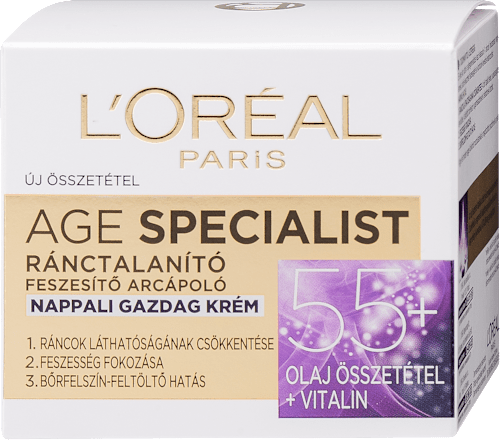 Ránctalanító arckrém Age specialist 55+ L'ORÉAL PARiS