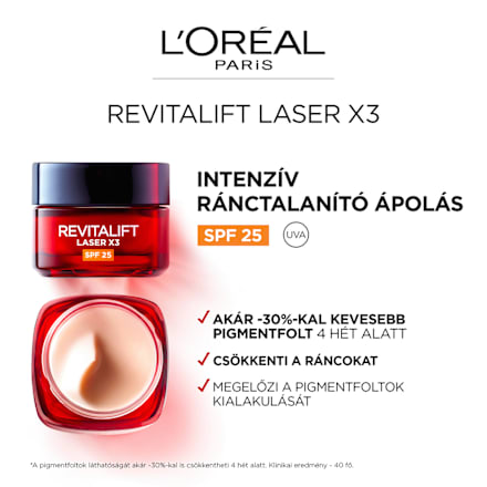 Ránctalanító nappali arckrém, paris revitalift laser renew x3 L'ORÉAL PARiS REVITALIFT