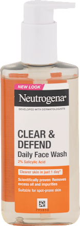 Čistiaci pleťový gél Clear & Defend s kyselinou salicylovou Neutrogena