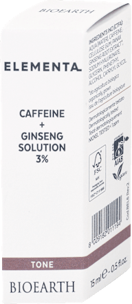 Pleťové sérum Caffeine + Ginseng Solution 3 %  ELEMENTA
