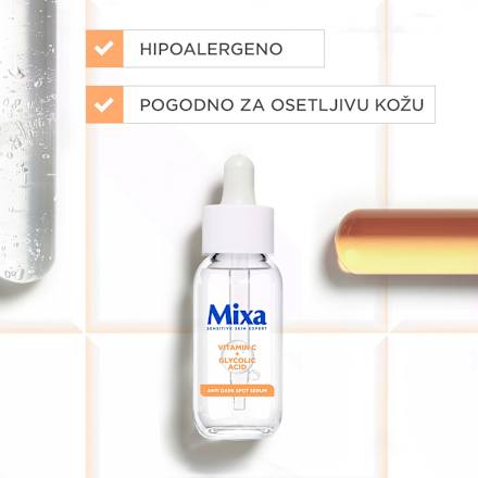 VITAMIN C + GLYCOLIC ACID serum za lice Mixa
