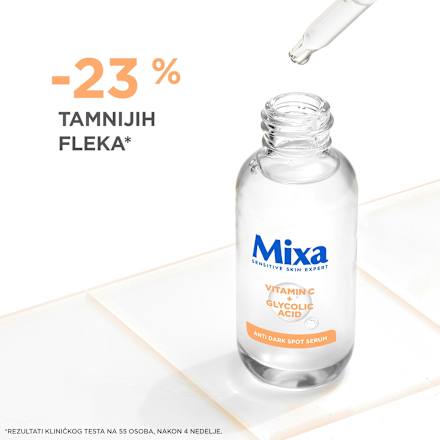 VITAMIN C + GLYCOLIC ACID serum za lice Mixa