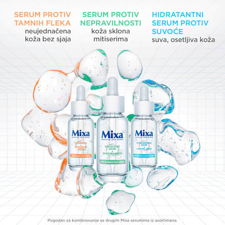 VITAMIN C + GLYCOLIC ACID serum za lice Mixa