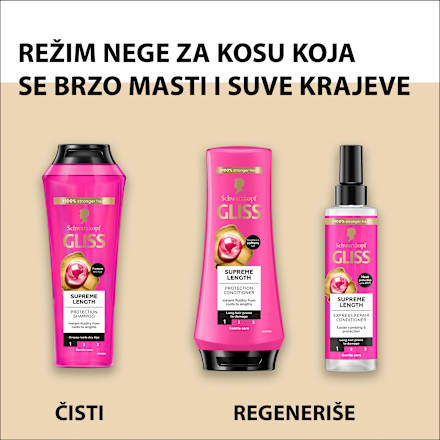Supreme Length -  šampon za kosu Schwarzkopf GLISS