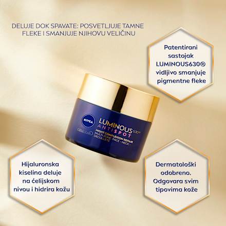 Cellular Luminous630 - noćna krema za lice NIVEA