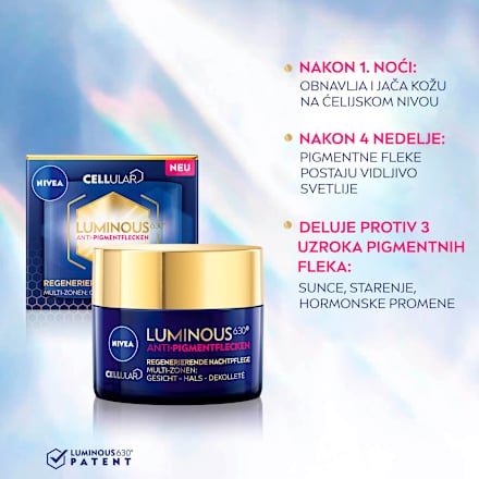 Cellular Luminous630 - noćna krema za lice NIVEA